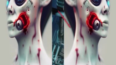 animasyon - Pulsating neon disko arkaplanı VJ döngüsü.