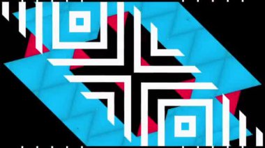 animasyon - Pulsating neon disko arkaplanı VJ döngüsü