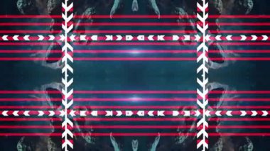 animasyon - Pulsating neon disko arkaplanı VJ döngüsü