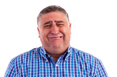 iş adamı duygu korku ve ağlama