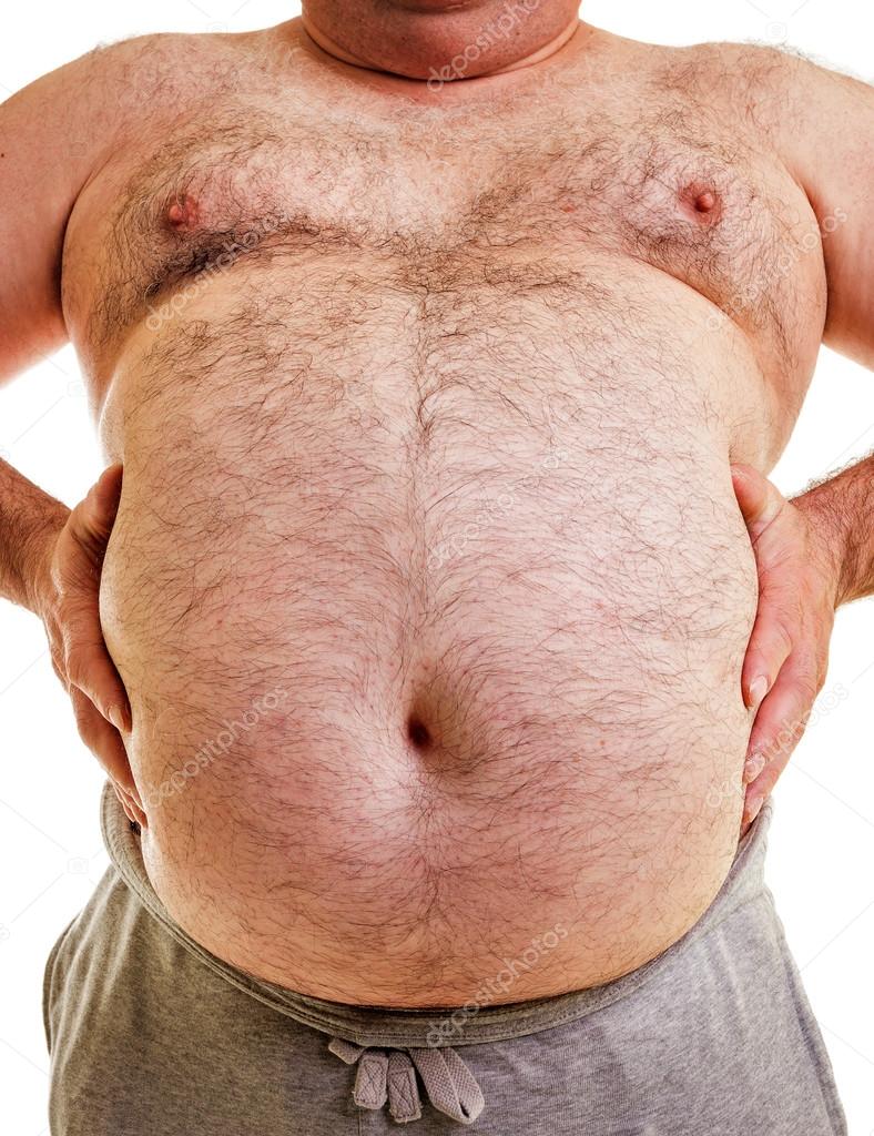 Closeup portrait of a big belly