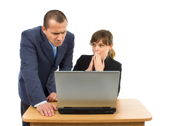 Co-workers having business problems — Stock Photo, Image