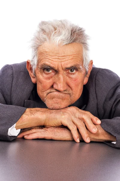 Retrato de um homem velho expressivo — Fotografia de Stock