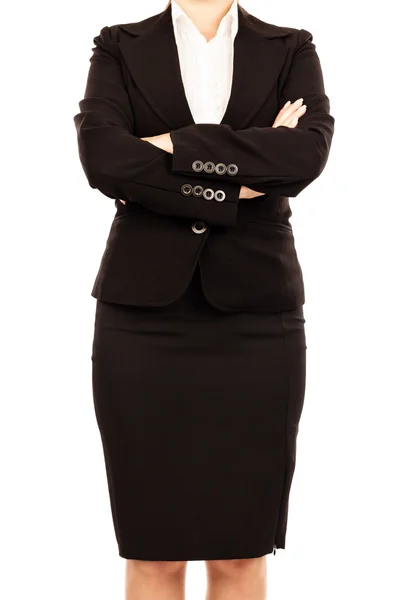 Retrato de una mujer de negocios con brazos cruzados concepto de negocio - — Foto de Stock