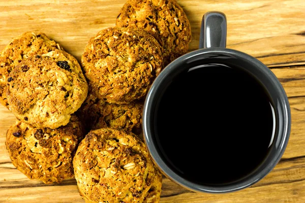Cookies and cup of coffe — Stock Photo, Image