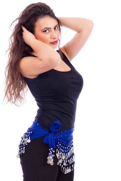 Retrato de una hermosa bailarina del vientre — Foto de Stock