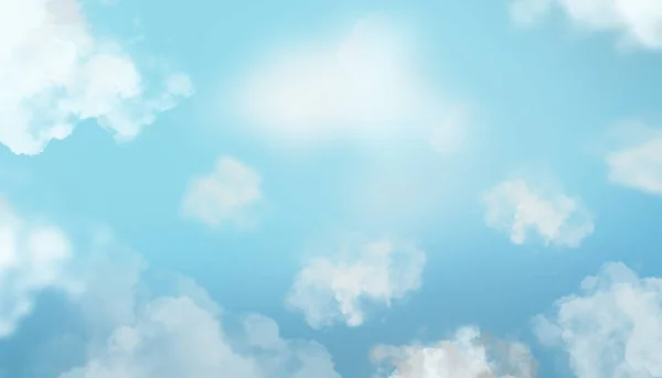 Nube Cielo Despejado Fondo Vacío — Foto de Stock