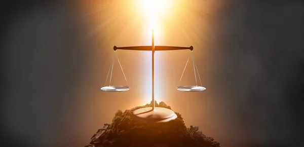 Concept Symbol Justice Scales Justice — Fotografia de Stock