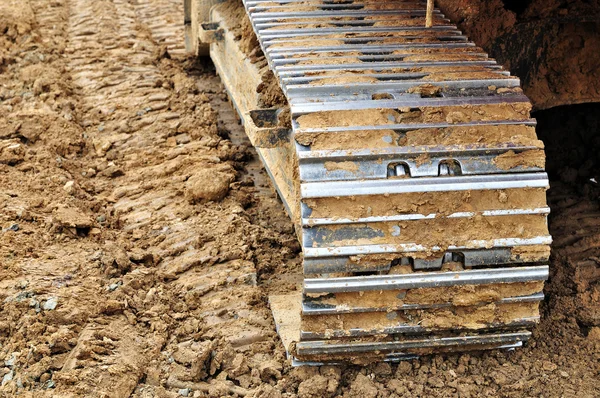 Excavator tracks. — Stock Photo, Image