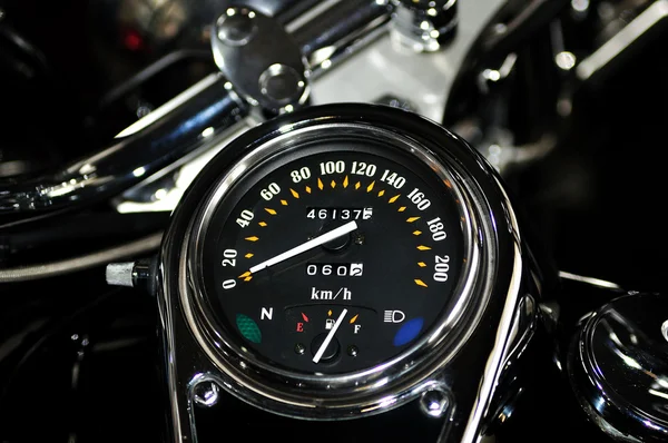 Fordulatszámmérő, a harley davidson motorkerékpár. — Stock Fotó