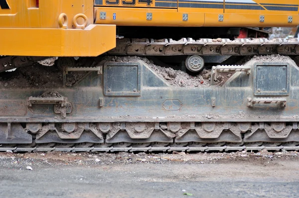 Excavator tracks. — Stock Photo, Image