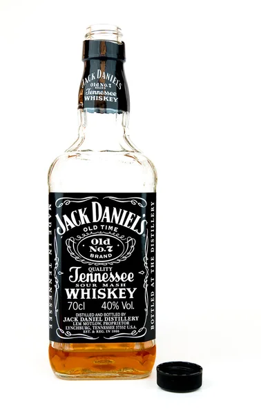 Jack daniels whiskey flaska — Stockfoto