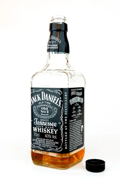 Jack daniels whiskey flaska — Stockfoto