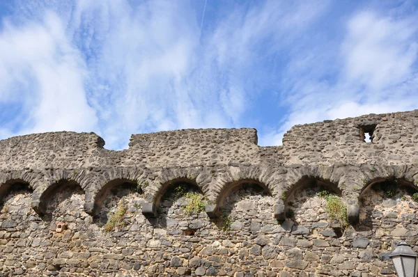 De oude stenen muur — Stockfoto