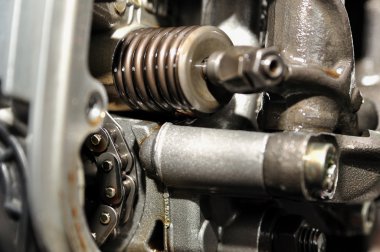 bir motorun ayrıntısı.