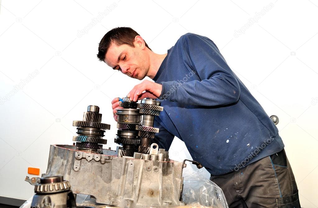 Mechanic at work.