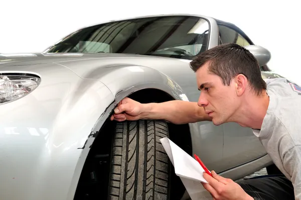 Kfz-Versicherungsvertreter Stockbild