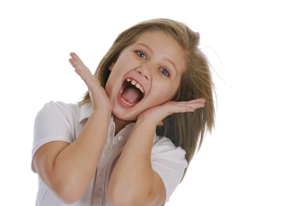 Surprised young girl — Stock Photo, Image