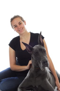kadın ve köpeği