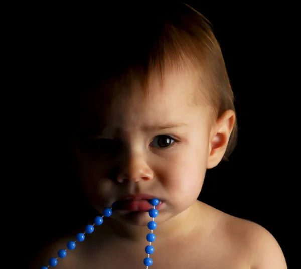 Sad baby girl — Stock Photo, Image