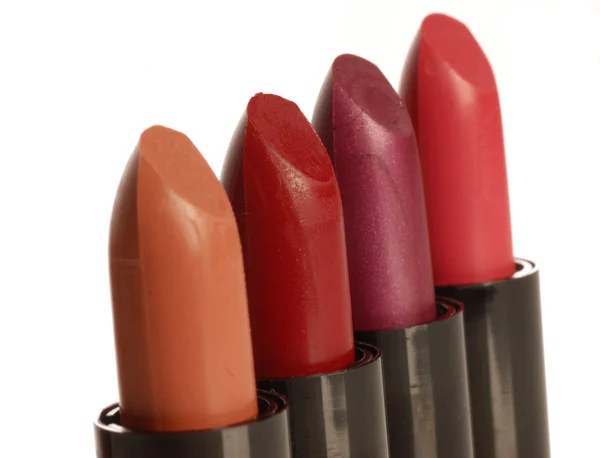 Close up of different color lipsticks — Stock Photo, Image