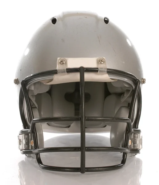 Футбольный шлем с отражением — стоковое фото
