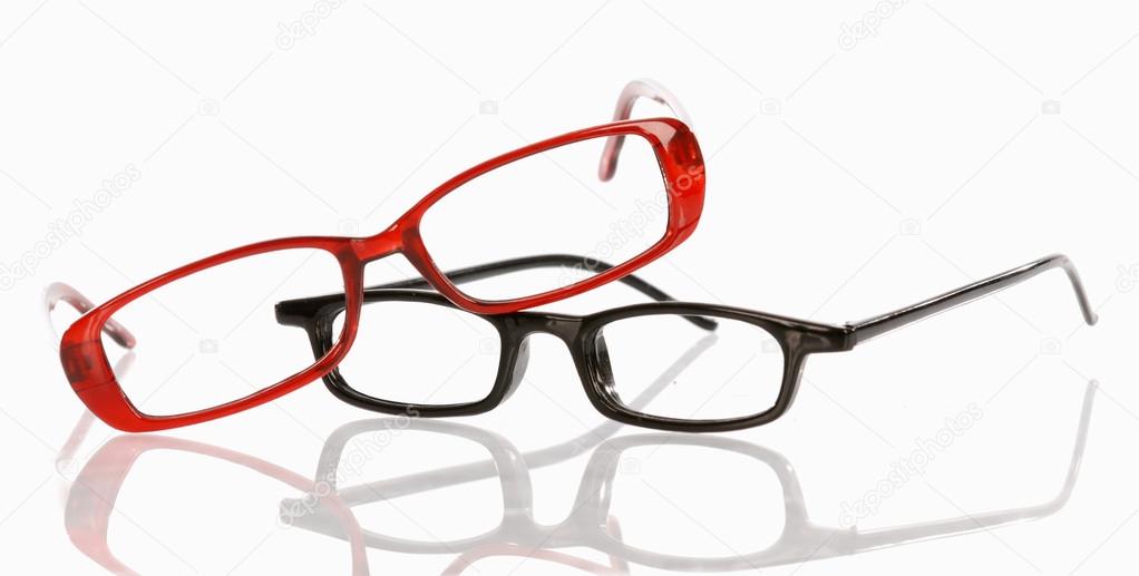 two pair of eye glasses