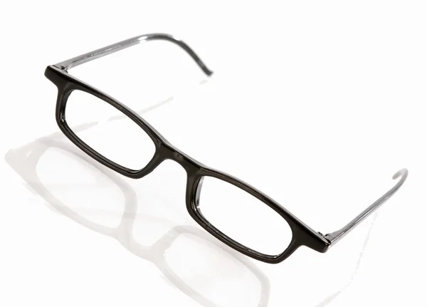 Zwarte ingelijste leesbril — Stockfoto