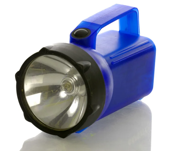 Large blue flashlight — Stock Photo, Image