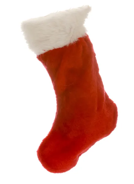 Rode christmas stocking — Stockfoto