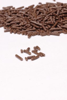 çikolata şeker sprinkles ile sığ derinlik-in tarla