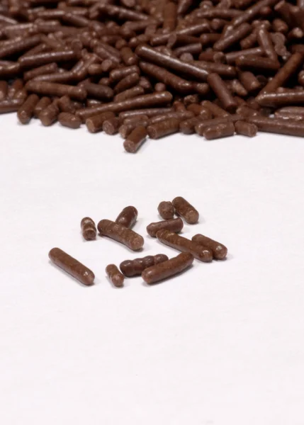 Schokoladenbonbons dekorieren Streusel mit Platz für Copyspace — Stockfoto