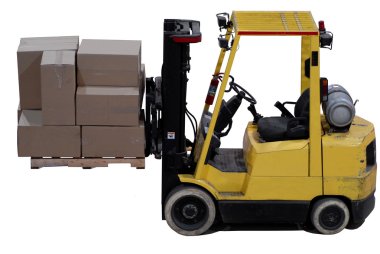 yük ambarı kutuları ile endüstriyel forklift