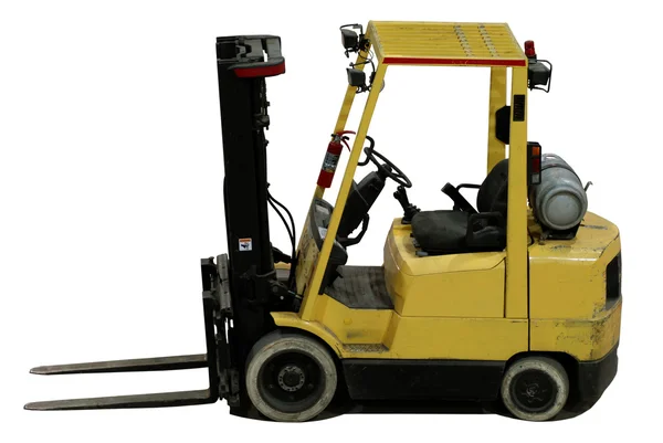 Industrial forklift with forks — Stock Photo, Image