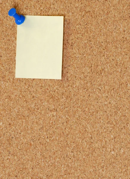 Cork board with thumb tack or push pin — Stock Photo, Image