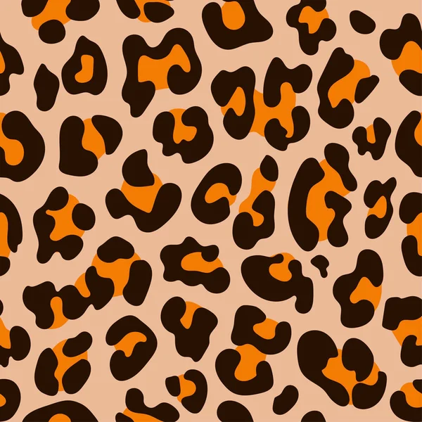 Diseño Patrones Manchas Leopardo Otoño Deja Color Dibujo Divertido Patrón — Vector de stock