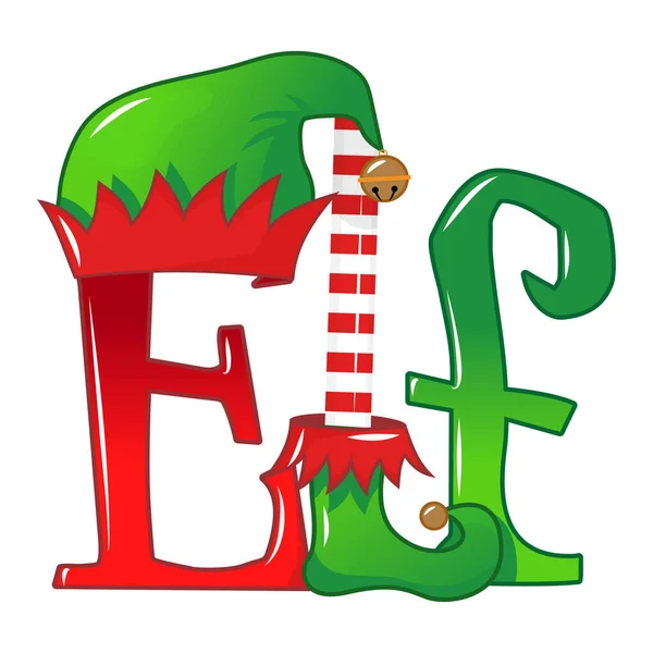 Elf deyimiyle Noel bebeği, çocuk kıyafeti ya da çirkin kazaklar. Noel tebrik kartları, davetiyeler için el yazması mektuplar. Tişört, kupa, hediye, matbaa için iyi. Santa 'nın Küçük Yardımcısı.