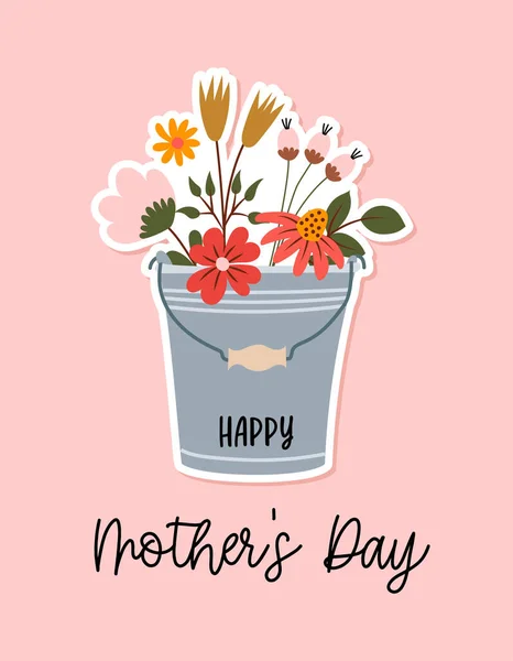 Anneler Günün Kutlu Olsun Uluslararası Anneler Günü Tebrik Kartı Kaligrafi — Stok Vektör