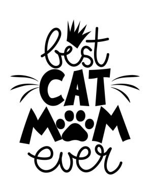 Dünyanın en iyi annesi. Anneler Günü 'nde komik bir alıntı tasarımı. Köpek pençesi, kalp ve kemikle ilgili komik bir hayvan vektörü. Anneler Günü hediyesi için iyi, posterler, tekstil, hediyeler, tişörtler. Köpek, kedi aşkı