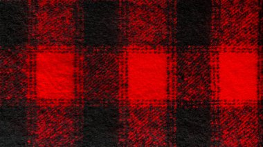 Kırmızı ve siyah ekose İskoç desenli. Tartan, ekose, masa örtüsü, gömlek, elbise, yatak, battaniye, tekstil. Noel duvar kağıdı, ambalaj kağıdı, arkaplan.