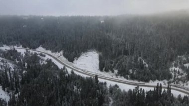 Panoramik kış manzarası