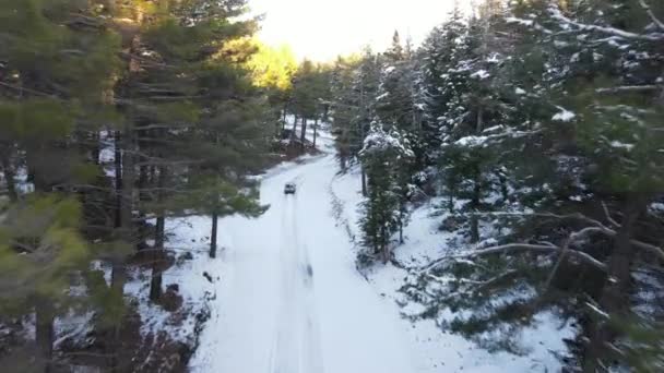 Снежный маршрут — стоковое видео