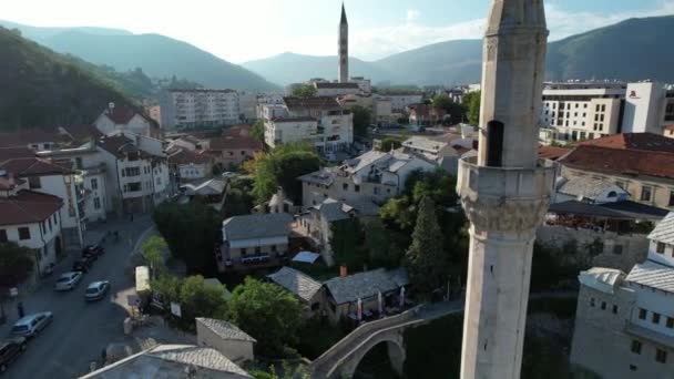 Nezir Ağa Camii Balkanlar — Stok video