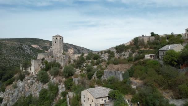 Castillo de Pocitelj Bosnia — Vídeos de Stock