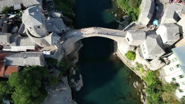 Puente de Arquitectura Otomana Bosnia — Vídeo de stock