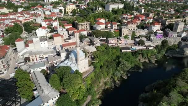 Mostar City Settlement — Stockvideo