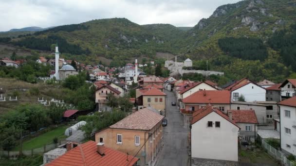 Algemeen Uitzicht Travnik — Stockvideo