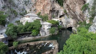 Drone View Blagaj Tekija