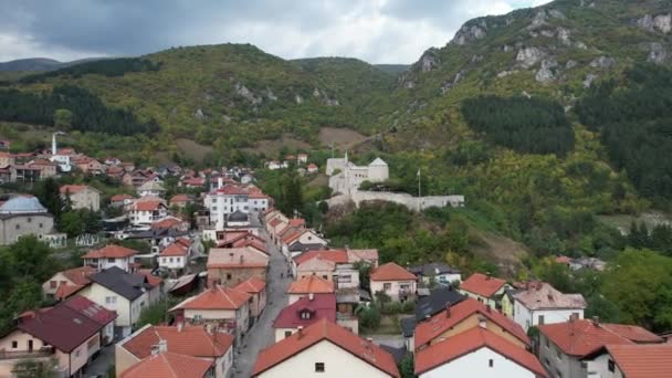 Historický hrad Travnik — Stock video