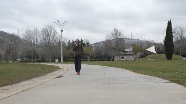 Spacerując po parku — Wideo stockowe